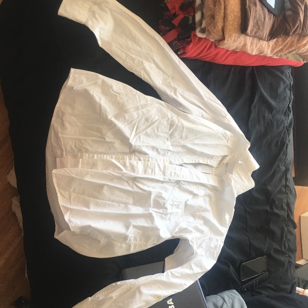 Men’s white button down